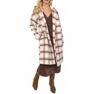 NEW SADIE & SAGE "how great" coat in ivory multi